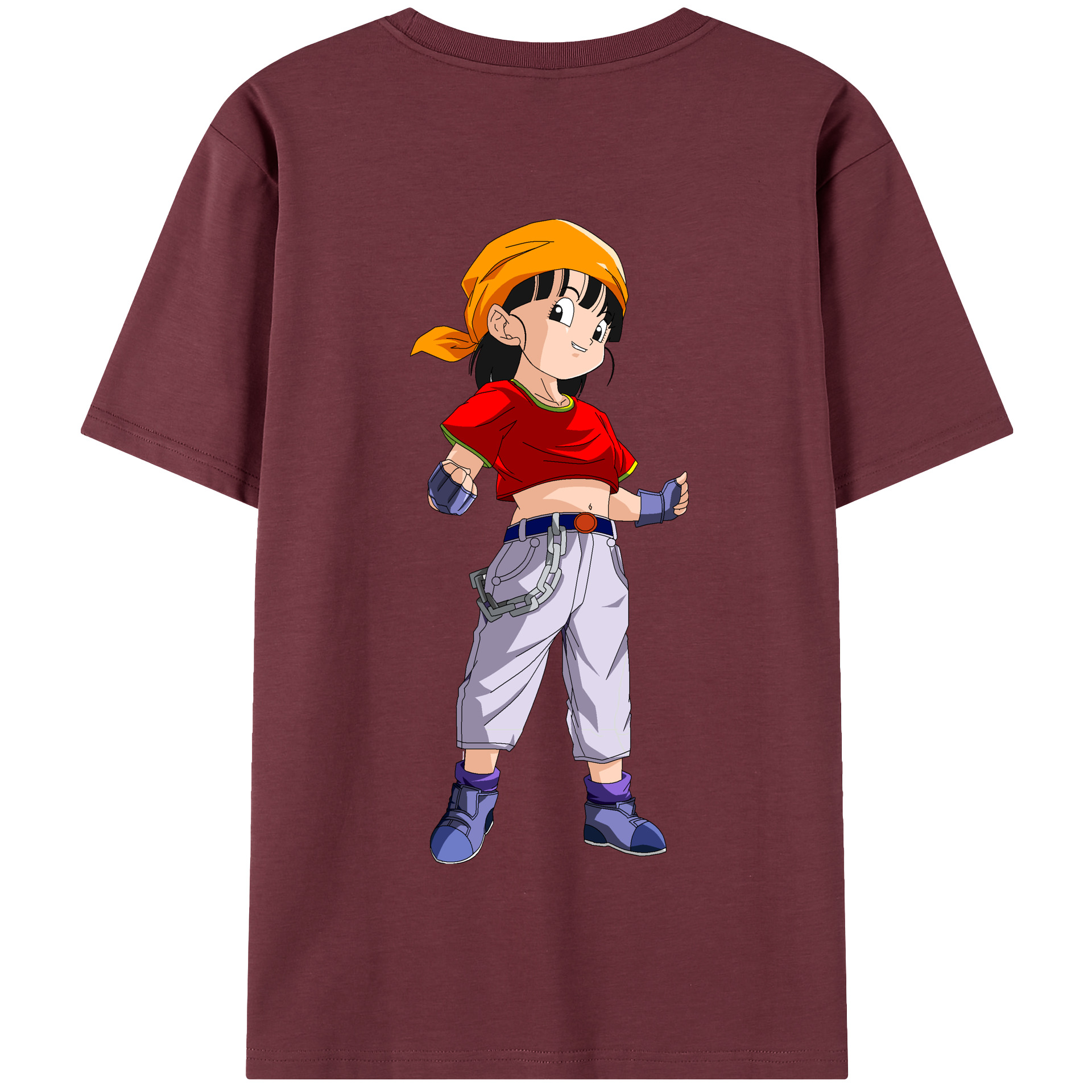 （画像用） ドラゴンボール パン DRAGON BALL Pan 綿100％半袖Tシャツ（背面プリント）